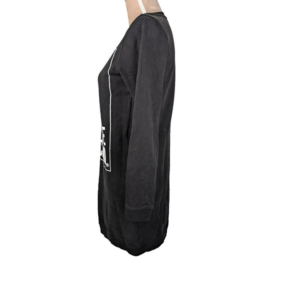 Love Moschino Women’s Box Logo Black Sweatshirt Dress Size US 2 - Picture 2 of 11